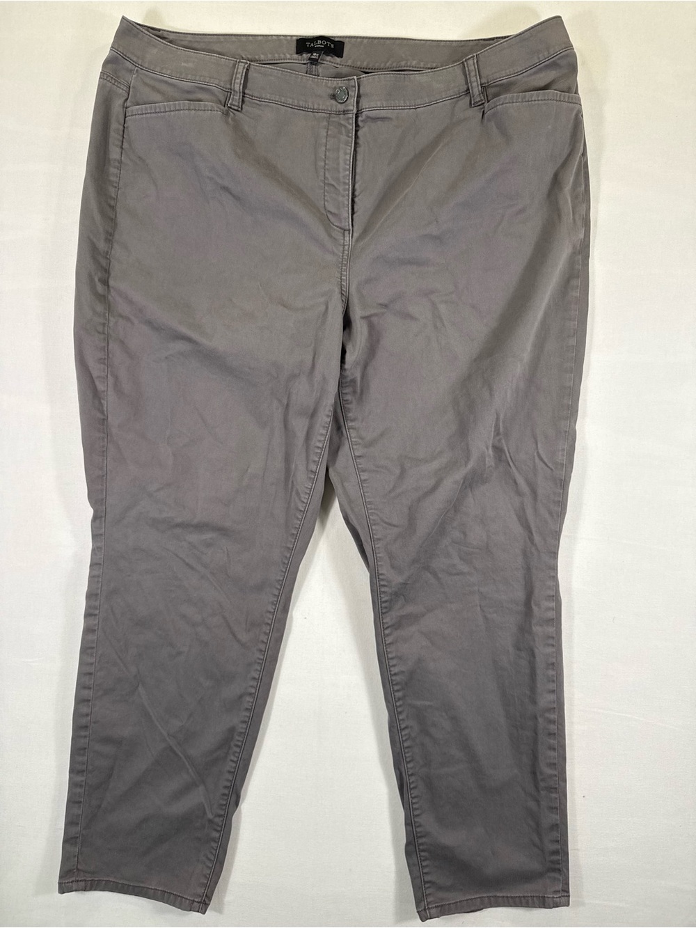 Talbots Straight-Leg Women's Pants in Gray